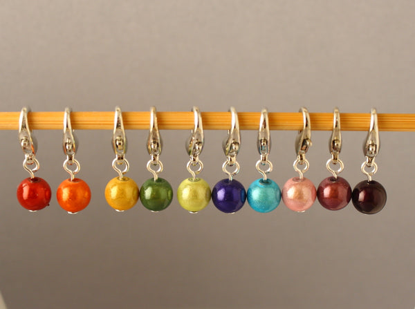 Colourful Bubbles Stitch Markers for Knitting and Crochet