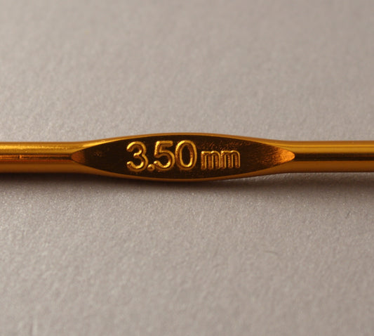 Anodised Aluminium Crochet Hook ~ 3.5mm/US E-4