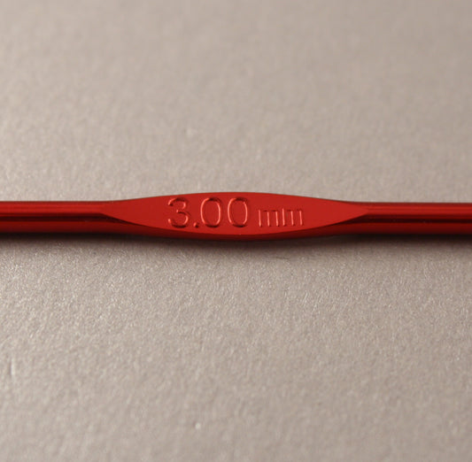 Anodised Aluminium Crochet Hook ~ 3mm/US C-2