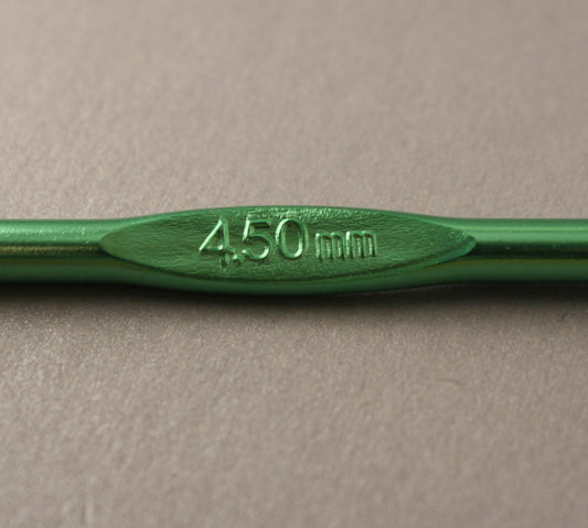 Anodised Aluminium Crochet Hook ~ 4.5mm/US 7