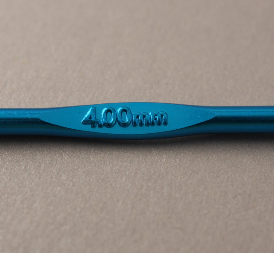 Anodised Aluminium Crochet Hook ~ 4mm/US G-6
