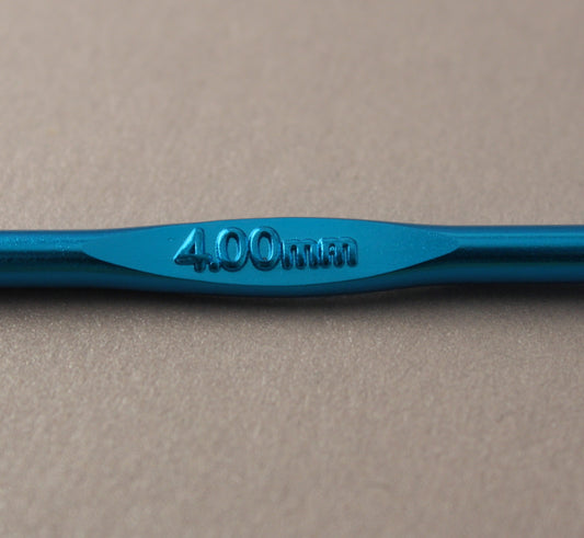 Anodised Aluminium Crochet Hook ~ 4mm/US G-6