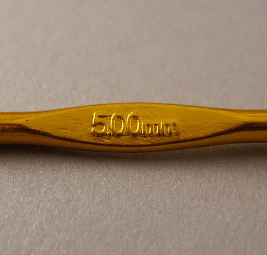 Anodised Aluminium Crochet Hook ~ 5mm/US H-8