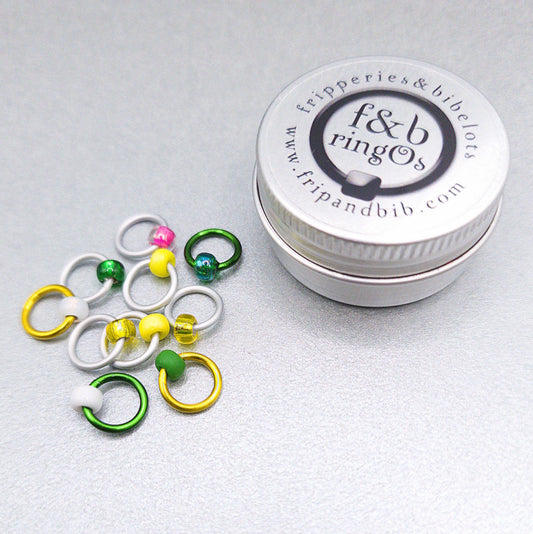 ringOs Daisy Chain ~ Snag Free Ring Stitch Markers for Knitting