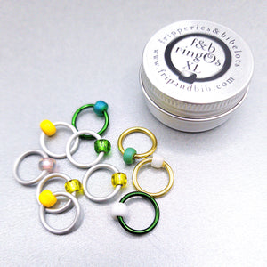 ~~NEW~~ ringOs XL Daisy Chain - Snag-Free Ring Stitch Markers for Knitting