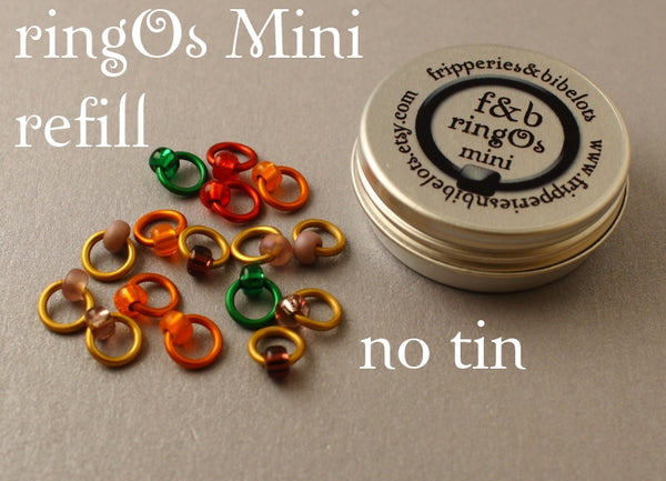 ringOs Mini Dusky Sunset - Snag-Free Ring Stitch Markers for Sock Knitting