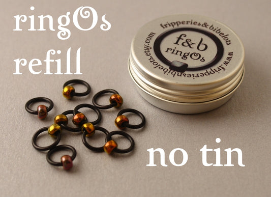 ringOs Embers ~ Snag Free Ring Stitch Markers for Knitting