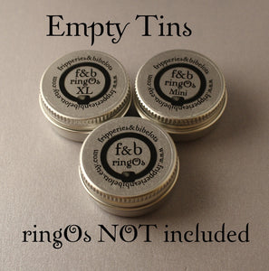 Empty Storage Tins for ringOs, ringOs Mini & ringOs XL