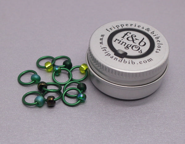 ringOs Evergreen ~ Snag Free Ring Stitch Markers for Knitting