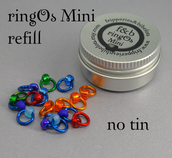ringOs Mini Favourite Jeans - Snag-Free Ring Stitch Markers for Sock Knitting