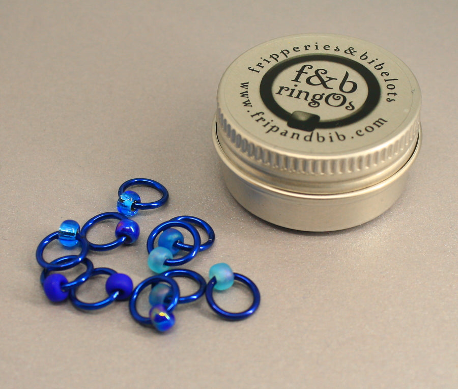 ringOs Favourite Jeans ~ Snag Free Ring Stitch Markers for Knitting