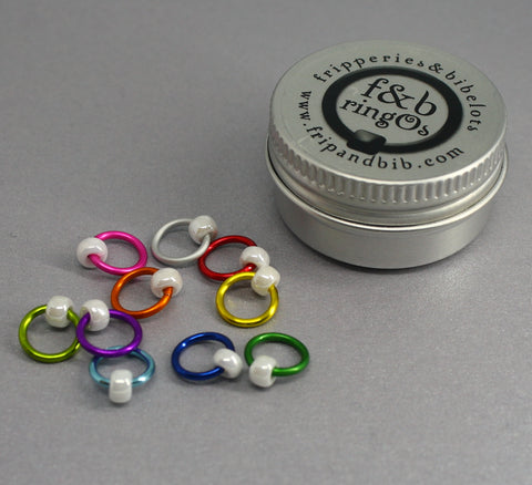 ringOs Fiesta ~ Snag Free Ring Stitch Markers for Knitting