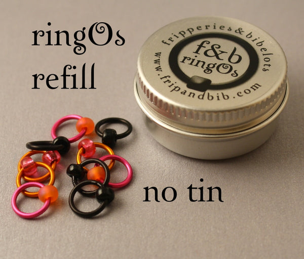 ringOs Fruit Salad & Black Jacks  Stitch Markers for Knitting