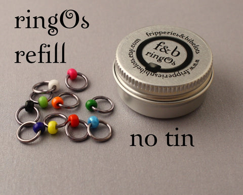 ringOs REFILL ~ Graffiti ~ Snag Free Ring Stitch Markers for Knitting