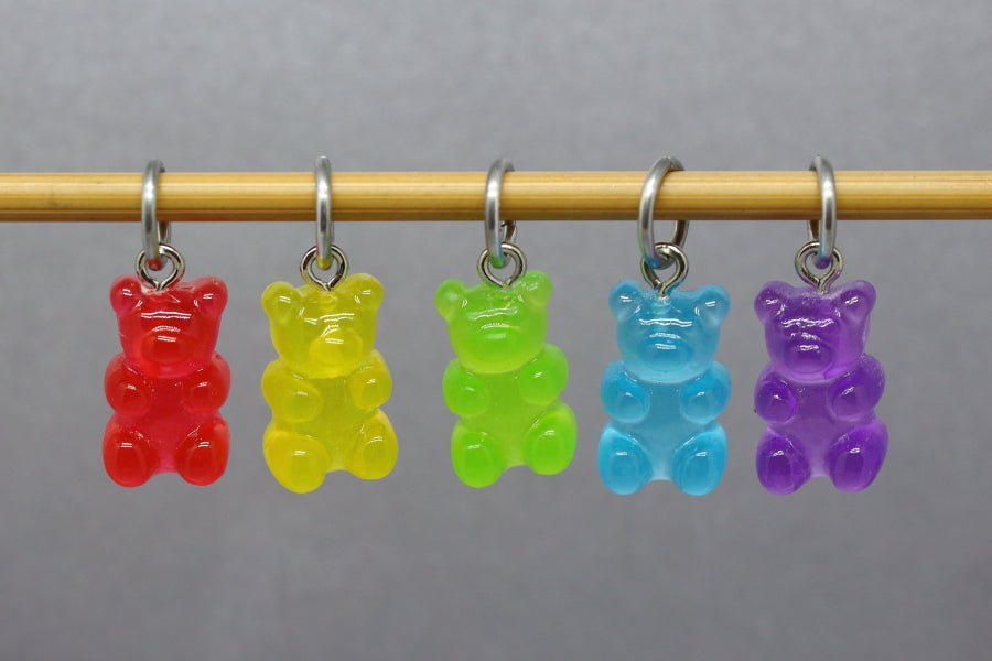 Gummy Bears Stitch Markers for Knitting & Crochet