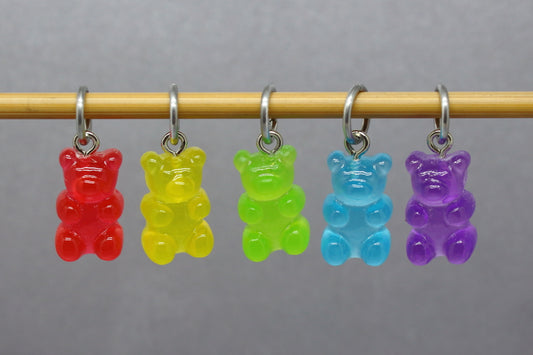 Gummy Bears Stitch Markers for Knitting & Crochet