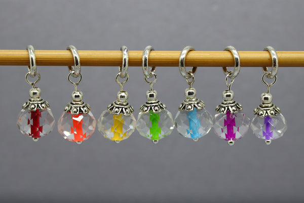 Inner Glow Stitch Markers for Knitting and Crochet