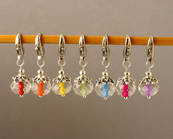 Inner Glow Stitch Markers for Knitting and Crochet
