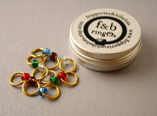 ringOs Jewellery Box ~ Snag Free Ring Stitch Markers for Knitting