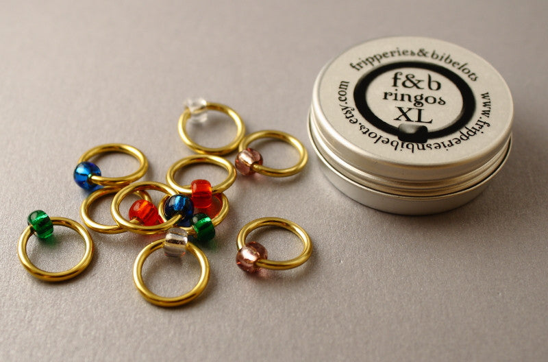 ringOs XL Jewellery Box - Snag-Free Ring Stitch Markers for Knitting