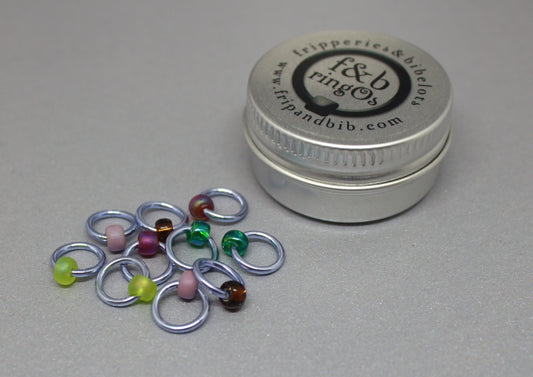 ringOs Lavender Garden ~ Snag Free Ring Stitch Markers for Knitting