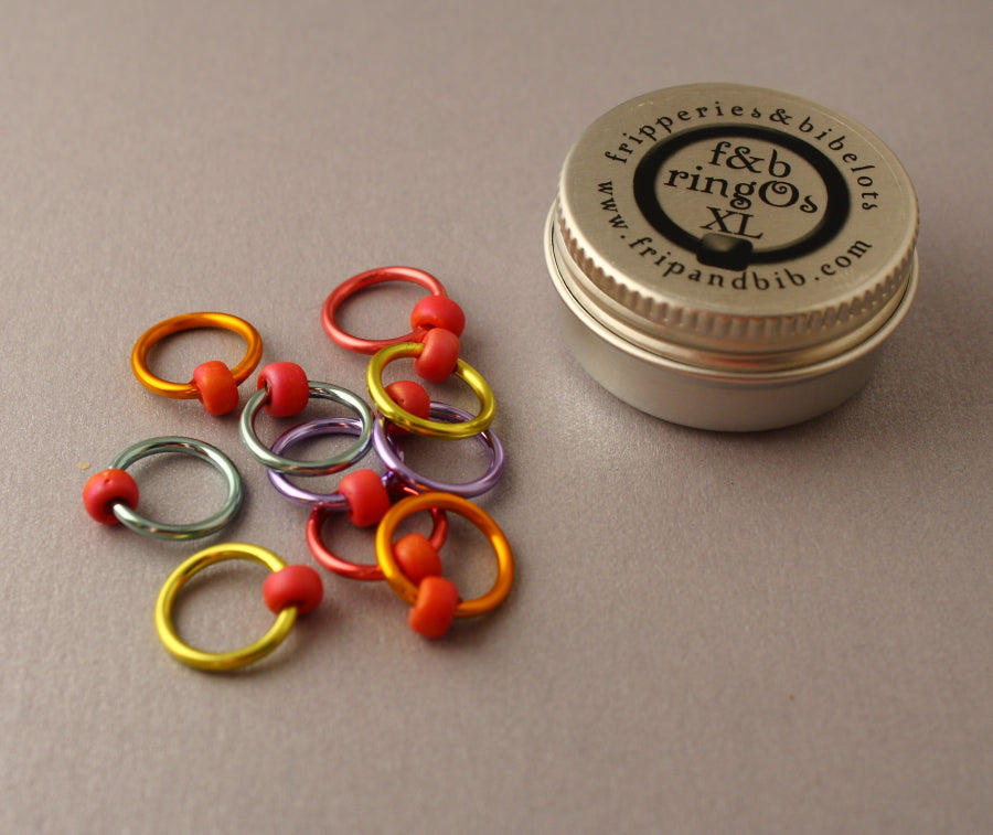 ringOs XL Love Hearts - Snag-Free Ring Stitch Markers for Knitting
