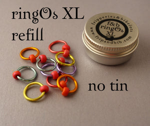ringOs XL REFILL - Love Hearts - Snag-Free Ring Stitch Markers for Knitting