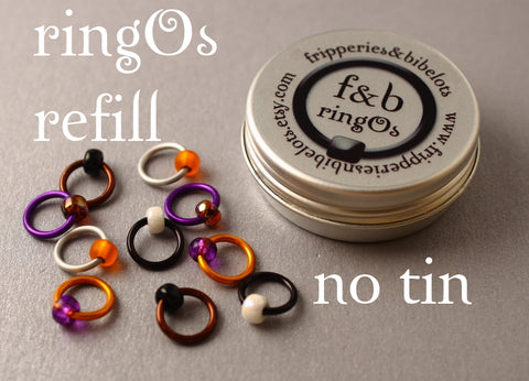 ringOs REFILL ~ Mandarin Duck ~ Snag Free Ring Stitch Markers for Knitting