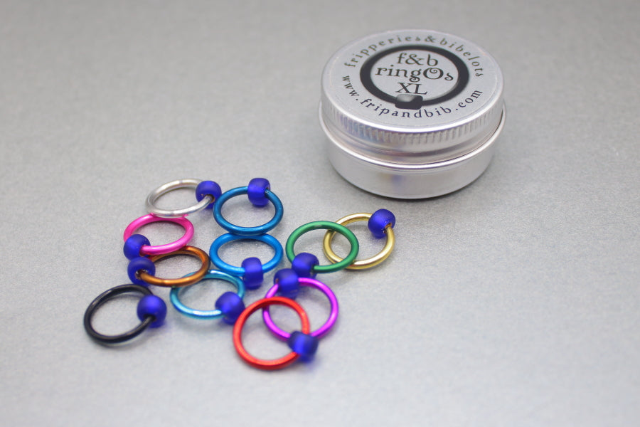 ringOs XL Mind The Gap - Snag-Free Ring Stitch Markers for Knitting