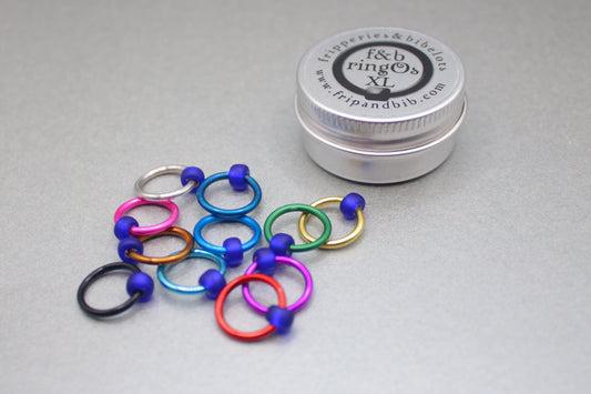 ringOs XL Mind The Gap - Snag-Free Ring Stitch Markers for Knitting