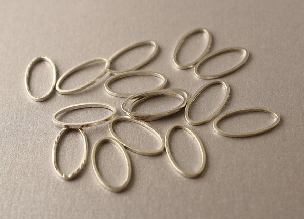 Simple Solid Snag-Free Mini Oval Ring Stitch Markers for Knitting