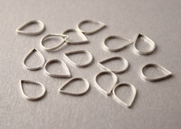 Simple Solid Snag-Free Mini Raindrop Ring Stitch Markers for Knitting