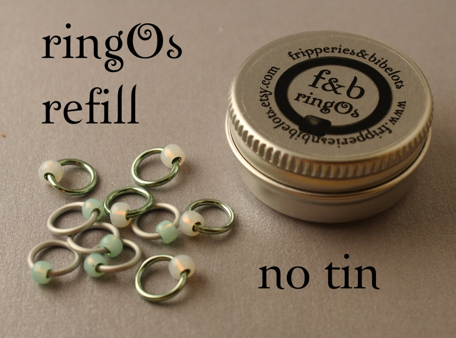 ringOs Minty Fresh ~ Snag Free Ring Stitch Markers for Knitting