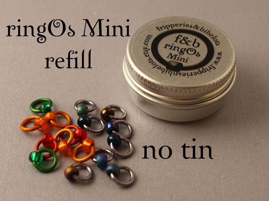 ringOs Mini Oil Slick - Snag-Free Ring Stitch Markers for Sock Knitting