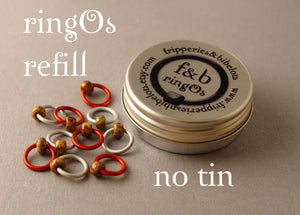 ringOs REFILL ~ Popcorn ~ Snag Free Ring Stitch Markers for Knitting