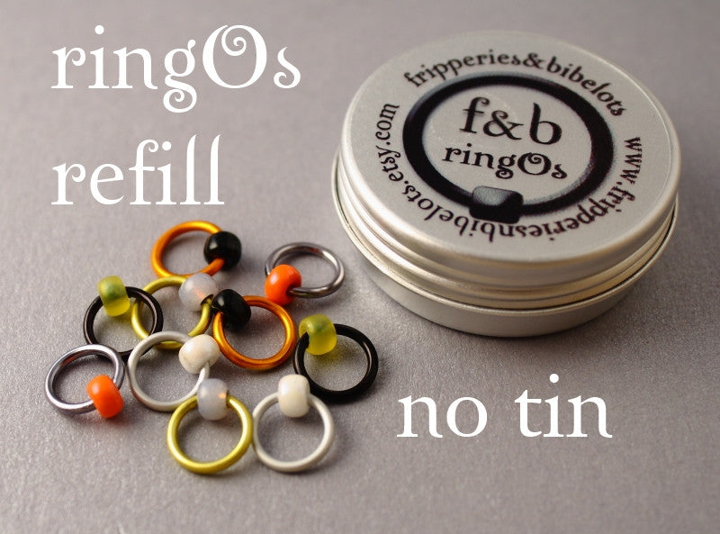 ringOs REFILL ~ Puffin ~ Snag Free Ring Stitch Markers for Knitting