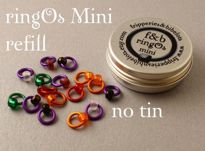 ringOs Mini Purple Velvet - Snag-Free Ring Stitch Markers for Sock Knitting