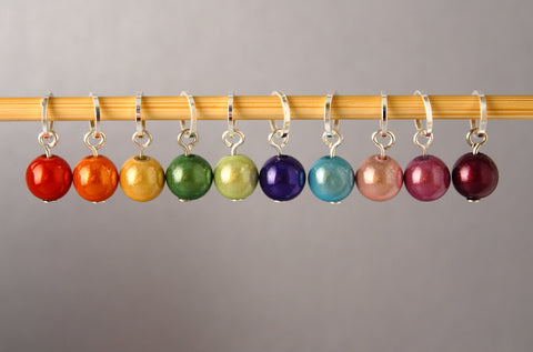 Colourful Bubbles Stitch Markers for Knitting and Crochet