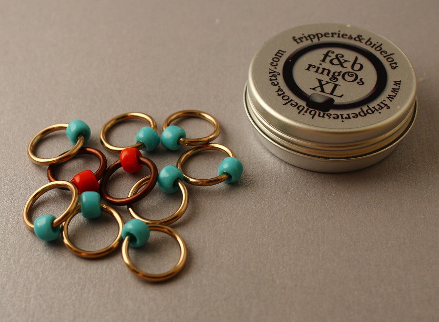 ringOs XL Robin's Nest - Snag-Free Ring Stitch Markers for Knitting