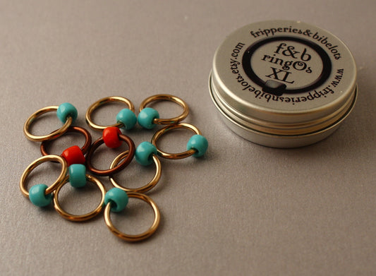 ringOs XL Robin's Nest - Snag-Free Ring Stitch Markers for Knitting