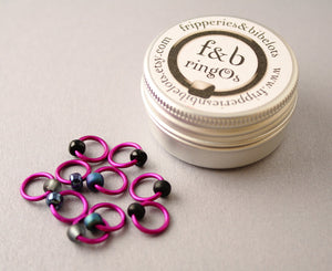 ringOs Rock Chick ~ Snag Free Ring Stitch Markers for Knitting