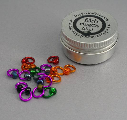 ringOs Mini Rock Chick - Snag-Free Ring Stitch Markers for Sock Knitting