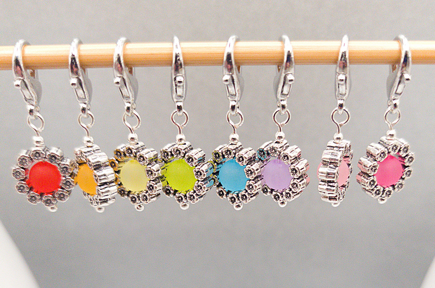 Rosy Posy Stitch Markers for Knitting and Crochet