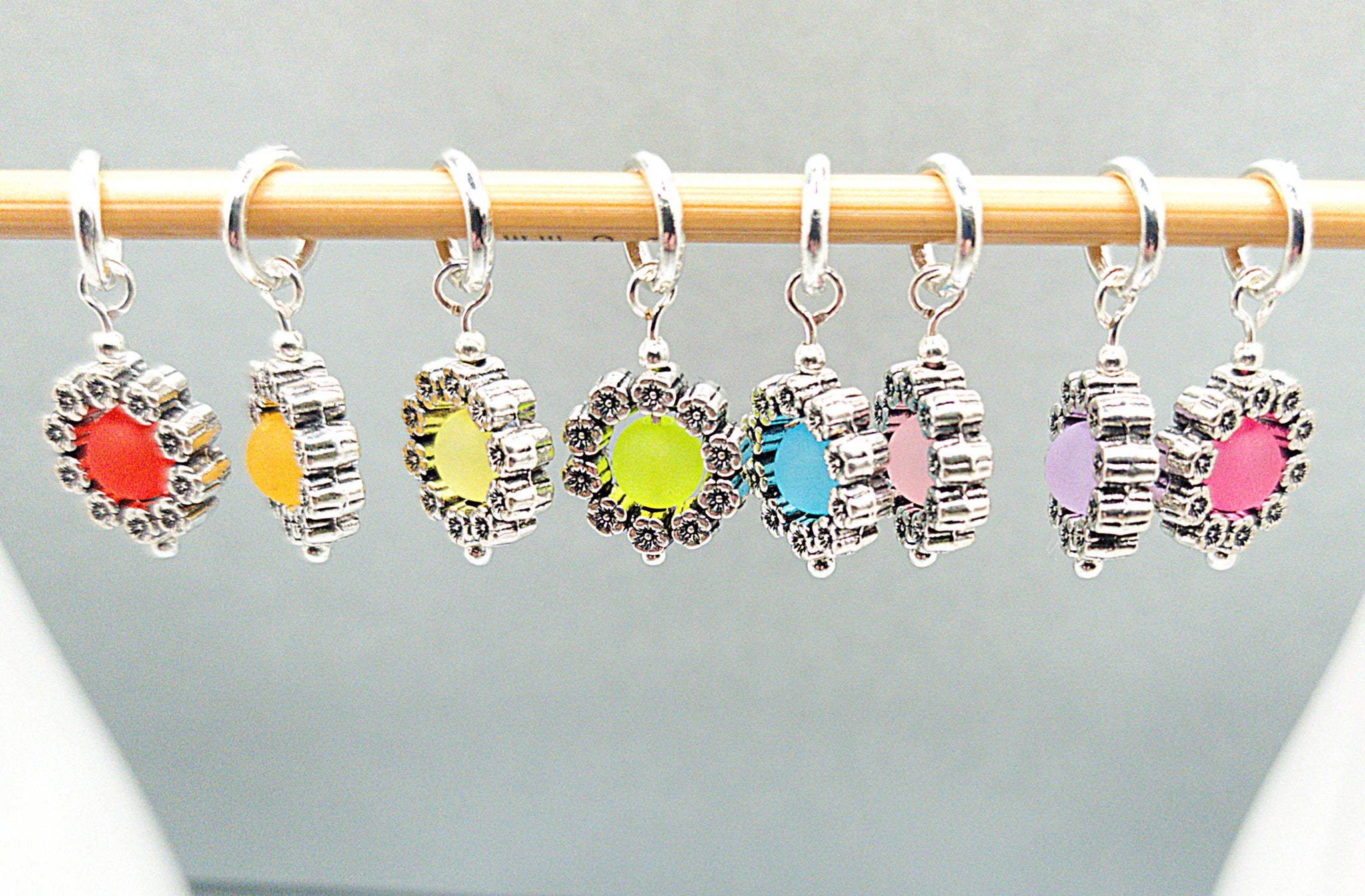 Rosy Posy Stitch Markers for Knitting and Crochet