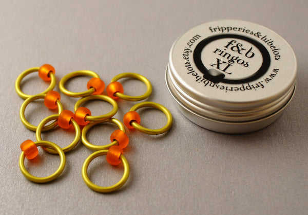 ringOs XL Rubber Ducky - Snag-Free Ring Stitch Markers for Knitting