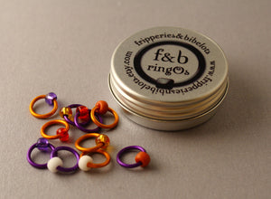 ringOs Saffron ~ Snag Free Ring Stitch Markers for Knitting