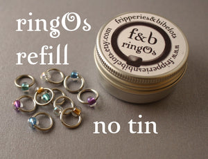 ringOs REFILL ~ Serenity ~ Snag Free Ring Stitch Markers for Knitting