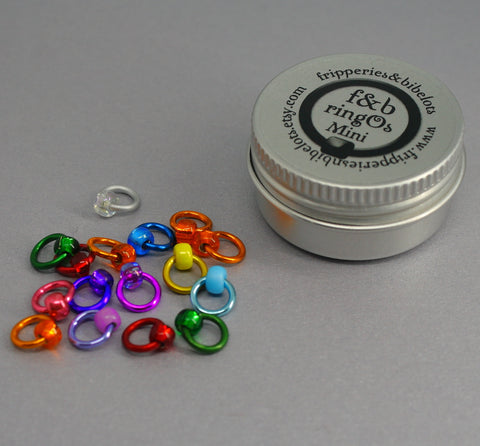 ringOs Mini Spectrum - Snag-Free Ring Stitch Markers for Sock Knitting