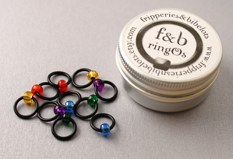 ringOs Stained Glass Window ~ Snag Free Ring Stitch Markers for Knitting