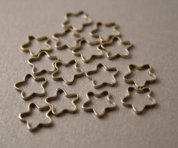 Simple Solid Snag-Free Mini Star Ring Stitch Markers for Knitting
